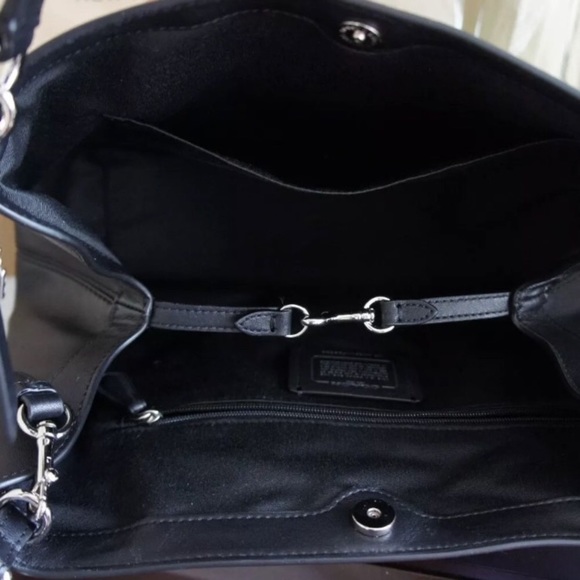 Authentic COACH leather Lexy Jacquard shoulder bag - Picture 7 of 8